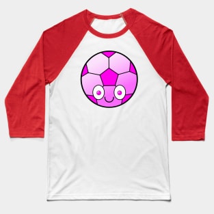 Smiling Soccer Ball Baseball T-Shirt